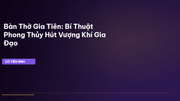 phong thủy bàn thờ