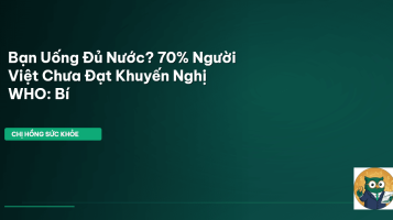 uống đủ nước