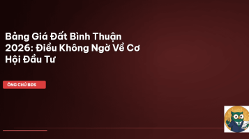 giá đất Bình Thuận 2026