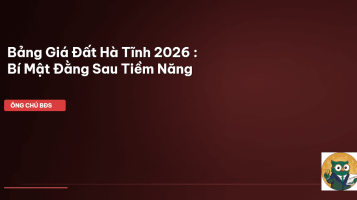 bảng giá đất Hà Tĩnh 2026
