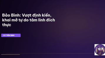 Giải phóng tinh thần Bảo Bình