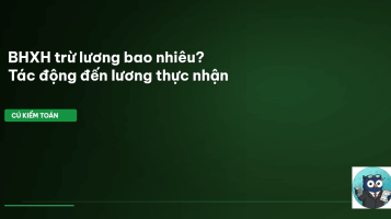 BHXH trừ lương