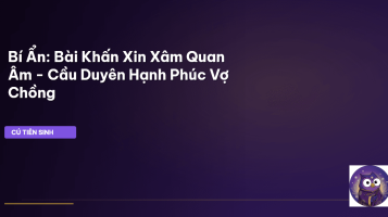 bài khấn xin xăm Quan Âm
