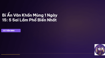 Văn khấn Mùng 1