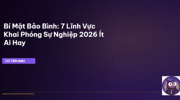 Bảo Bình hợp nghề gì