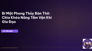 phong thủy bàn thờ