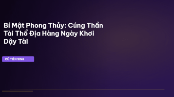 cúng Thần Tài Thổ Địa