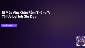 Văn Khấn Rằm Tháng 7