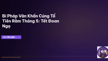 Văn khấn cúng Rằm tháng 5