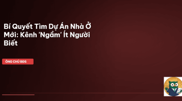 tìm dự án nhà mới