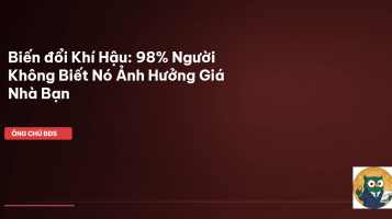biến đổi khí hậu BĐS