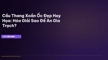 phong thủy cầu thang xoắn ốc