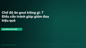 chế độ ăn gout
