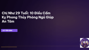 phong thủy phòng ngủ