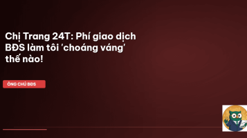 chi phí giao dịch BĐS