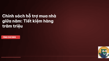 chính sách hỗ trợ mua nhà