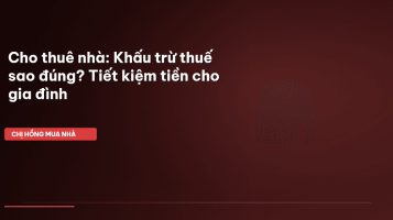 khấu trừ thuế cho thuê nhà
