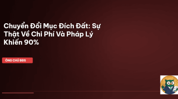 chuyển đổi mục đích sử dụng đất