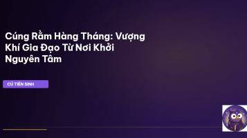 cúng rằm hàng tháng