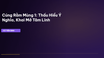 cúng rằm mùng 1