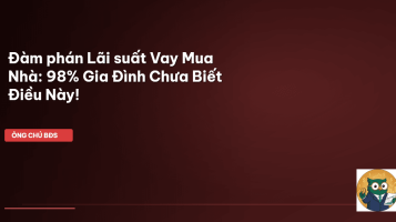 đàm phán lãi suất vay mua nhà
