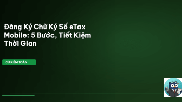 chữ ký số eTax Mobile