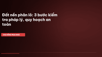 đất nền phân lô