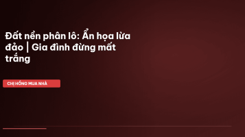 đất nền phân lô