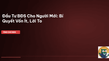 đầu tư bđs cho người mới