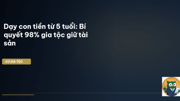 giáo dục tài chính cho trẻ