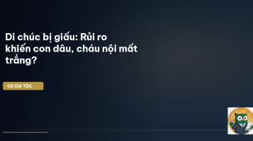 di chúc bị giấu