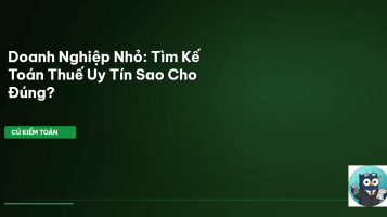 kế toán thuế doanh nghiệp nhỏ