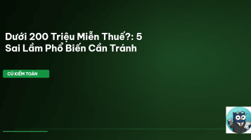 dưới 200 triệu miễn thuế