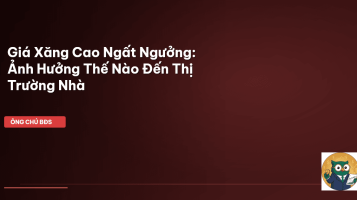 giá xăng ảnh hưởng bđs