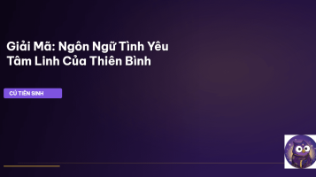 ngôn ngữ tình yêu tâm linh Thiên Bình