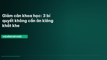 giảm cân khoa học