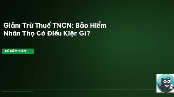 giảm trừ bảo hiểm nhân thọ