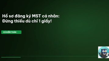 đăng ký MST cá nhân