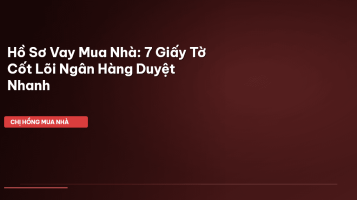 hồ sơ vay mua nhà