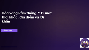 Hóa vàng Rằm tháng 7