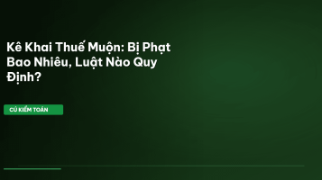 phạt chậm nộp thuế