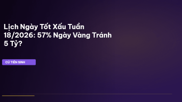 lịch ngày tốt xấu tuần này