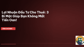 lợi nhuận đầu tư cho thuê