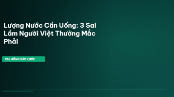 lượng nước cần uống