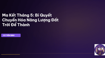 Cung Ma Kết tháng 5