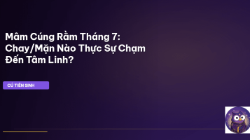 mâm cúng Rằm Tháng 7
