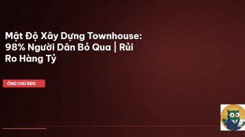 mật độ xây dựng townhouse