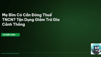 thuế TNCN mẹ bỉm