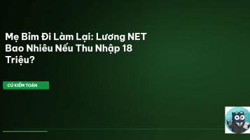 lương net mẹ bỉm