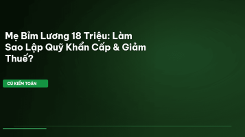 quỹ khẩn cấp mẹ bỉm